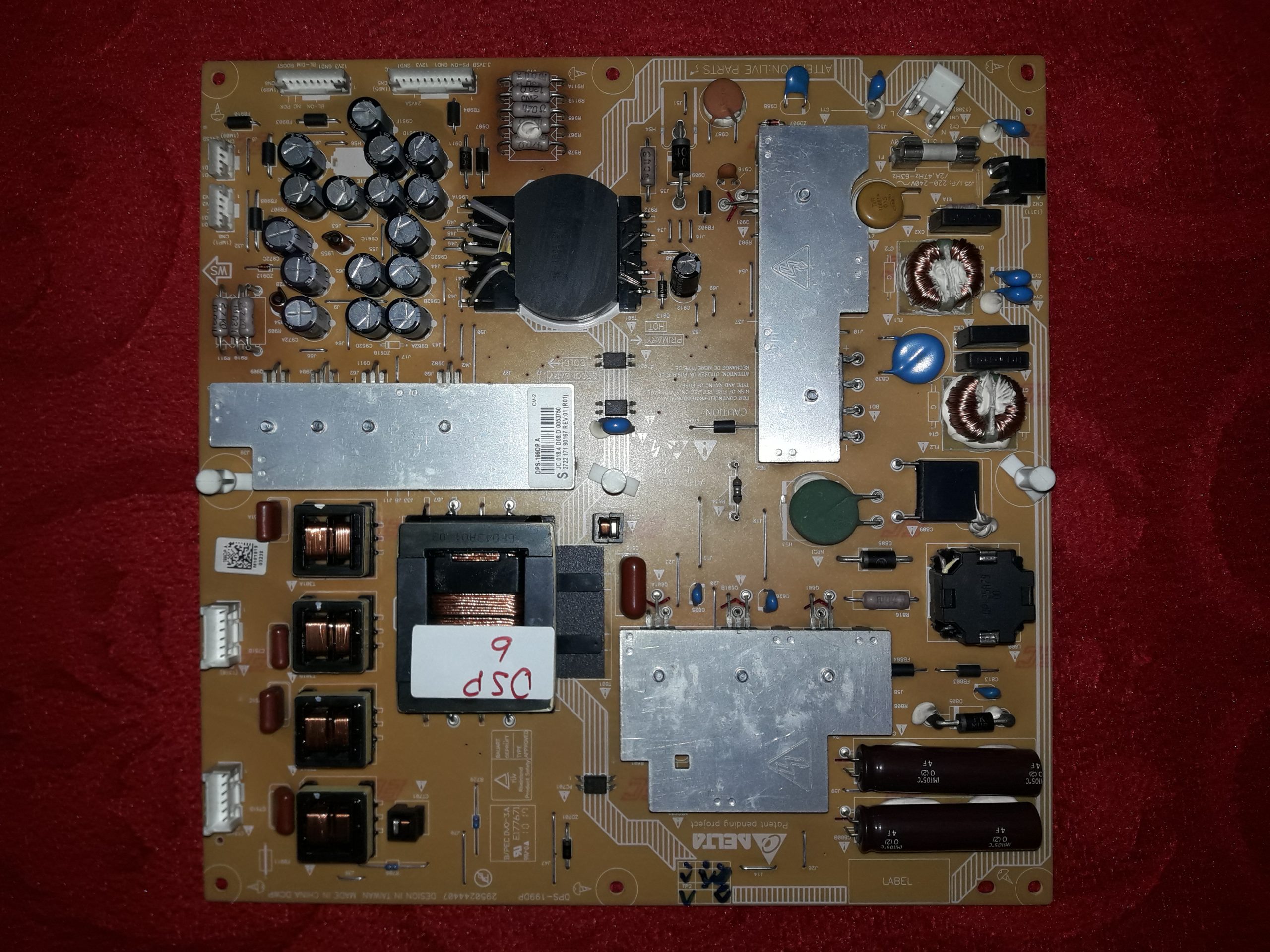 Carte D'alimentation DPS-199DP-3 Pour TV PHILIPS 32PFL8605H/12 – Occasion Bon état